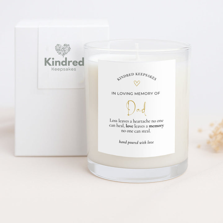 Personalised Candle Gift - In Loving Memory of Dad
