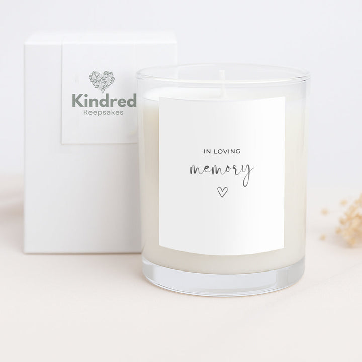 Memorial Candle Gift - Minimalist In Loving Memory