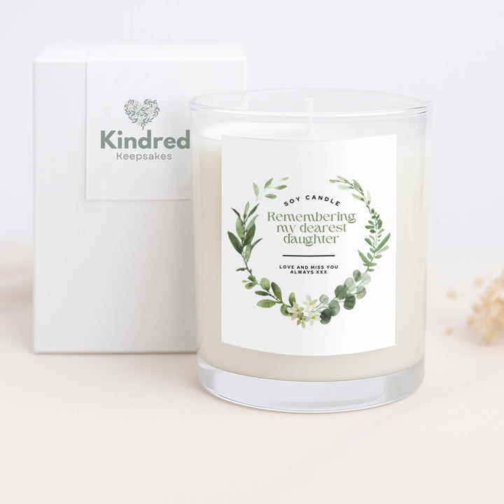 Personalised Remembering My Dearest (Role)... Remembrance Candle