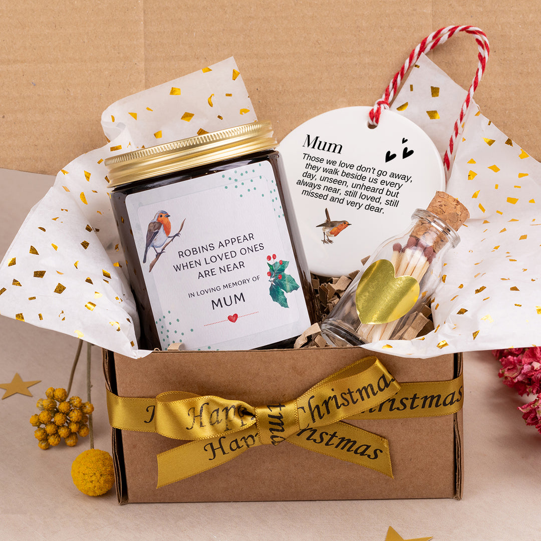 Robin In Loving Memory Christmas Gift Box with Keepsake – Smart Gift Co.