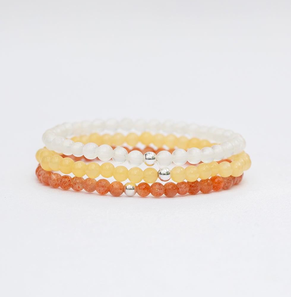Joy and Positivity Bracelet Set - Djuna Studios