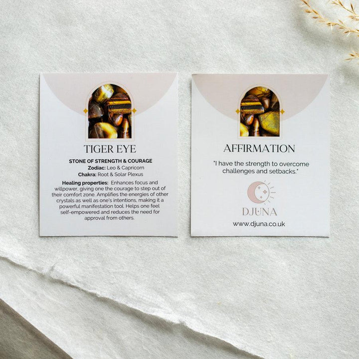 Tiger Eye Point Necklace for Courage