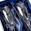 Hampers and Gifts to the UK - Send the Personalised Cut Crystal Champagne Flutes