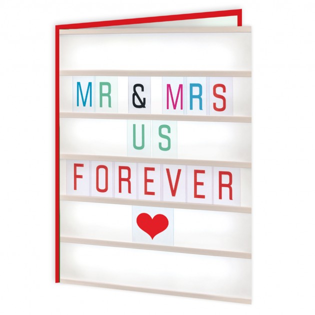 Hampers and Gifts to the UK - Send the Mr & Mrs Us Forever Anniversary Card 