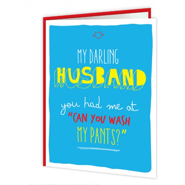 Hampers and Gifts to the UK - Send the My Darling Husband Anniversary Card 