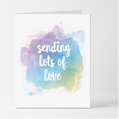 Hampers and Gifts to the UK - Send the Sending Lots of Love Sympathy Card 