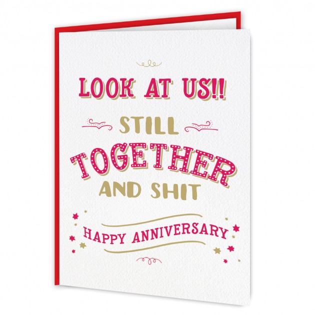 Hampers and Gifts to the UK - Send the Personalised Any Year Anniversary Card 