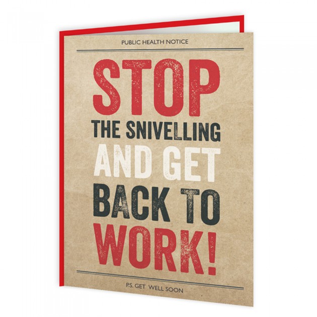 Hampers and Gifts to the UK - Send the Stop The Snivelling And Get Back to Work