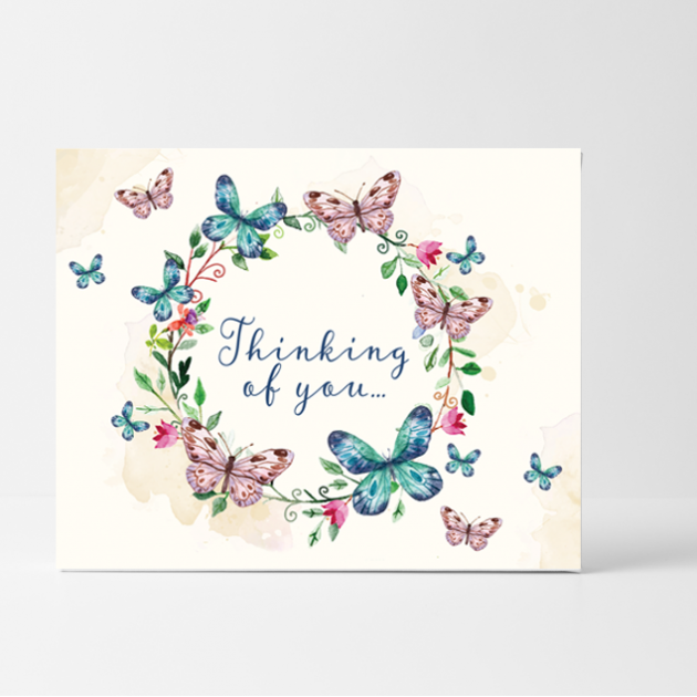 Hampers and Gifts to the UK - Send the Thinking of You Sympathy Card 