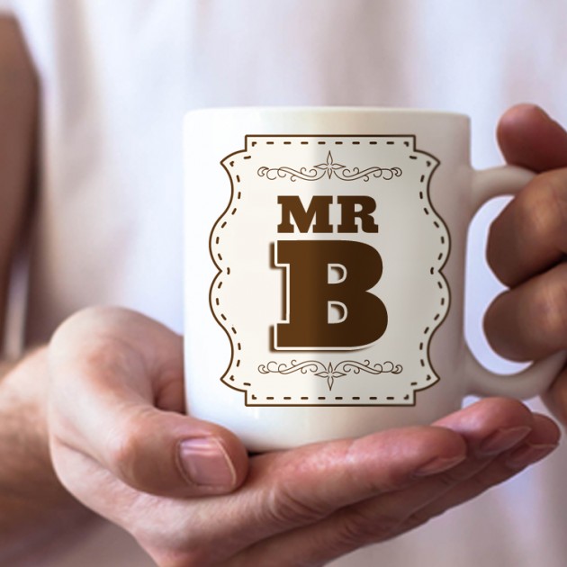 Hampers and Gifts to the UK - Send the Initial Letter Mug - Mr