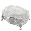 Hampers and Gifts to the UK - Send the Engraved Any Message Antique Trinket Box