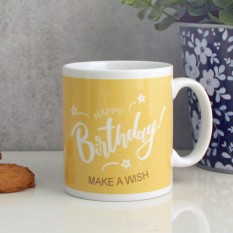 Hampers and Gifts to the UK - Send the Happy Birthday Make a Wish Mug 