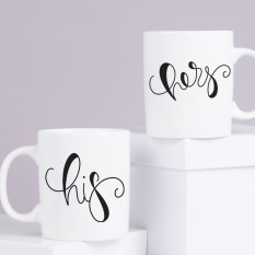 Hampers and Gifts to the UK - Send the His and Her Mug Set