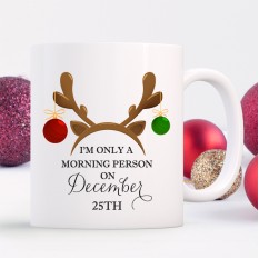 Hampers and Gifts to the UK - Send the Morning Person Christmas Mug
