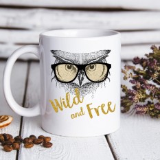 Hampers and Gifts to the UK - Send the Wild and Free Owl Mug