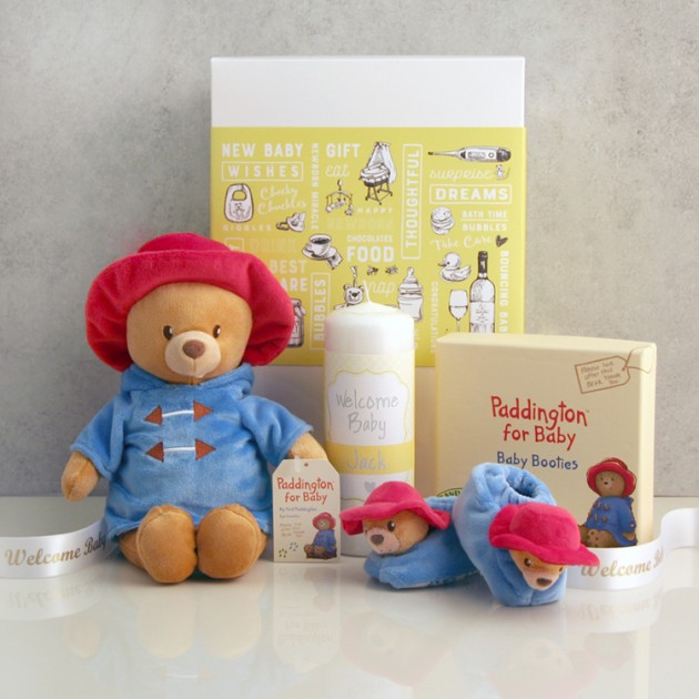 Hampers and Gifts to the UK - Send the Paddington Bear Welcome Baby Gift Set