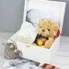 Hampers and Gifts to the UK - Send the Personalised White Rustic Keepsake Box 