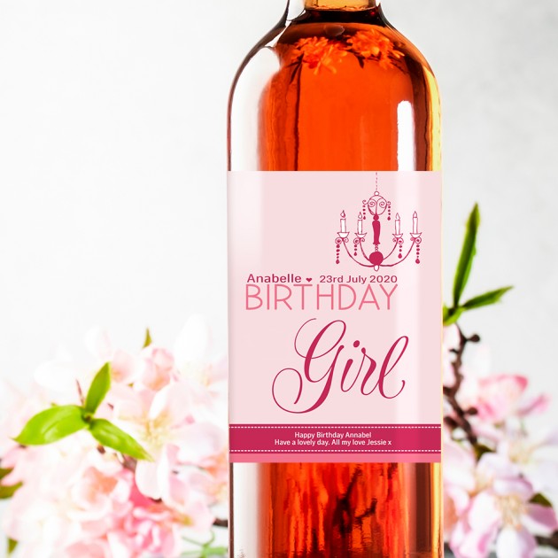 Hampers and Gifts to the UK - Send the Birthday Girl Wine Gift