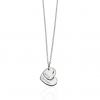 Hampers and Gifts to the UK - Send the Personalised Sterling Silver Double Heart Pendant