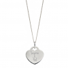 Hampers and Gifts to the UK - Send the Personalised Sterling Silver Heart Pendant