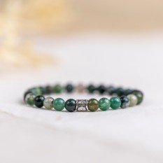 Hampers and Gifts to the UK - Send the Moss Agate Bracelet - Ayana Collection