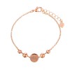 Hampers and Gifts to the UK - Send the Personalised Rose Gold Initials Bead Bracelet 