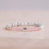 Hampers and Gifts to the UK - Send the White Howlite and Rose Quartz Bracelet