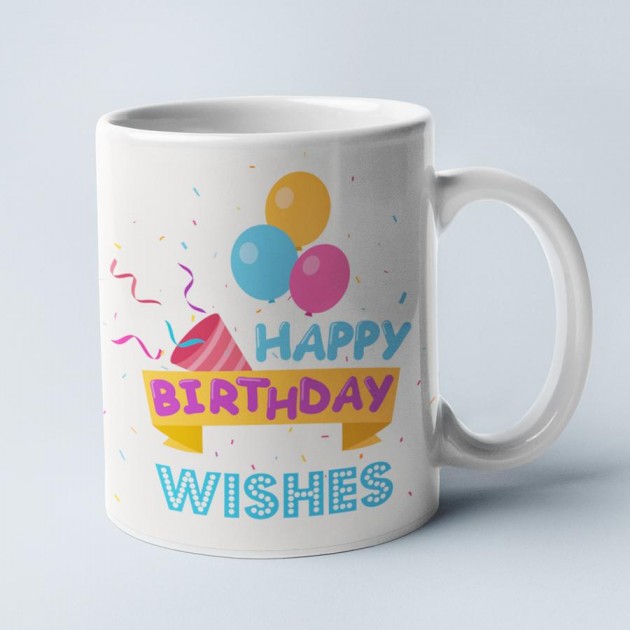 Hampers and Gifts to the UK - Send the Happy Birthday Wishes Mug