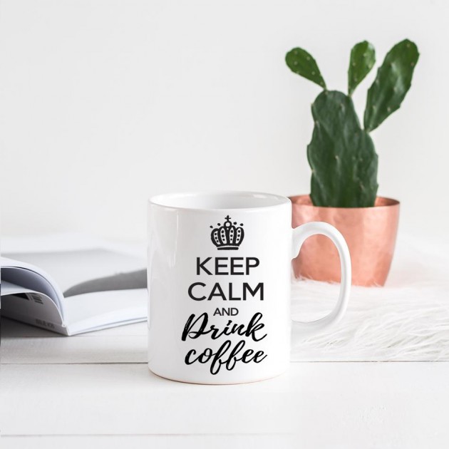 Hampers and Gifts to the UK - Send the Keep Calm and Drink Coffee Mug