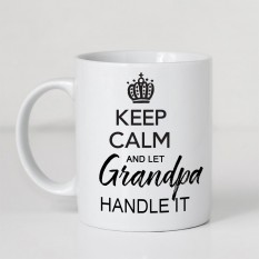 Hampers and Gifts to the UK - Send the Keep Calm and Let Grandpa Handle It Mug