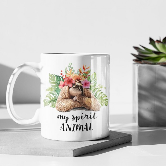 Hampers and Gifts to the UK - Send the My Spirit Animal Sloth Mug