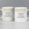Hampers and Gifts to the UK - Send the Personalised Mr and Mrs Confetti Mug Set