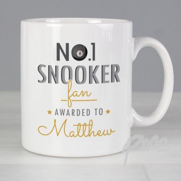 Hampers and Gifts to the UK - Send the Personalised No.1 Snooker Fan Mug
