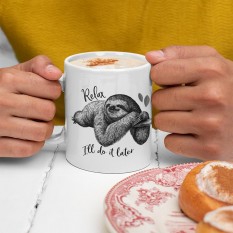 Hampers and Gifts to the UK - Send the Relax I'll Do It Later Sloth Mug