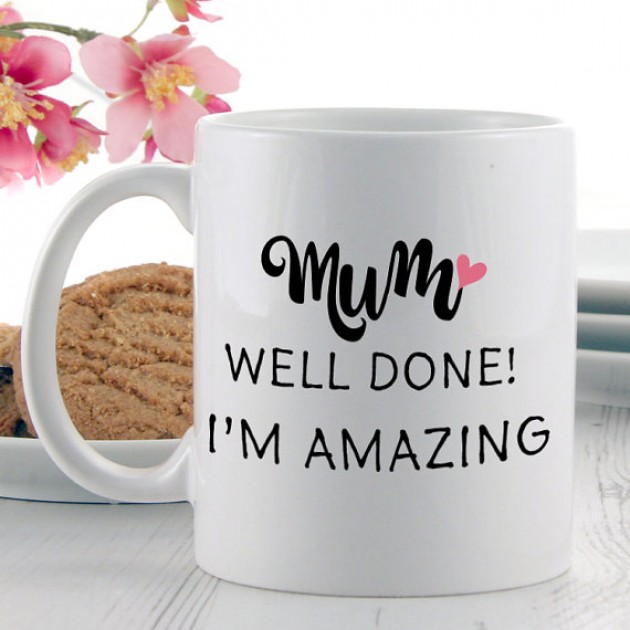 Hampers and Gifts to the UK - Send the Mum Well Done I'm Amazing Mug