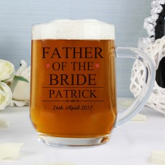 Hampers and Gifts to the UK - Send the Father of the Bride Tankard - Personalised