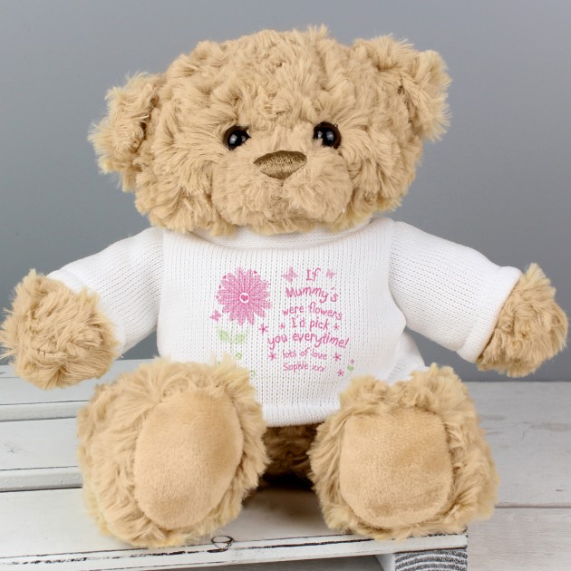 Hampers and Gifts to the UK - Send the Personalised I'd Pick You Teddy Bear