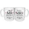 Hampers and Gifts to the UK - Send the Mr and Mrs Mugs - Personalised 