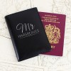 Hampers and Gifts to the UK - Send the Personalised Passport Cover - Mr and Mrs