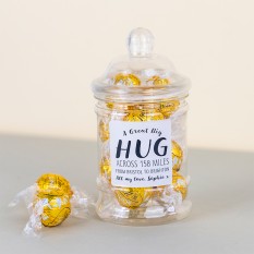 Hampers and Gifts to the UK - Send the Hug Across the Miles Sweet Jar