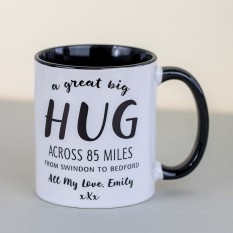 Hampers and Gifts to the UK - Send the Two Tone Hug Across the Miles Mug 