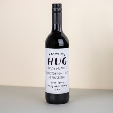 Hampers and Gifts to the UK - Send the Hug Across the Miles Bottle of Wine