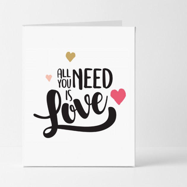 Hampers and Gifts to the UK - Send the All You Need Is Love Card