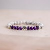 Hampers and Gifts to the UK - Send the White Howlite and Amethyst Bracelet