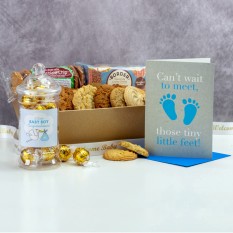Hampers and Gifts to the UK - Send the New Baby Boy Cookies and Truffles