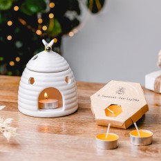 Hampers and Gifts to the UK - Send the Beehive Oil Burner with Tea-lights