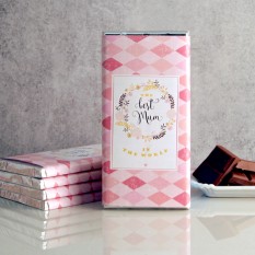 Hampers and Gifts to the UK - Send the Best Mum In the World Chocolate Bar