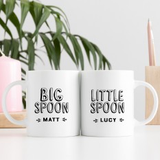 Hampers and Gifts to the UK - Send the Big Spoon Little Spoon Mug Set