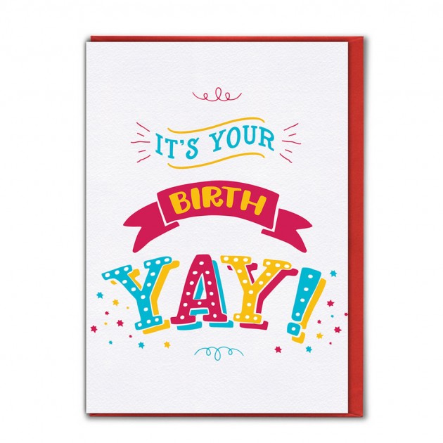 Hampers and Gifts to the UK - Send the It's Your Birthday Yay! Card
