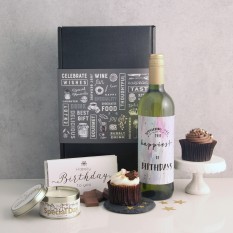 Hampers and Gifts to the UK - Send the Your Special Day Birthday Wine and Cake